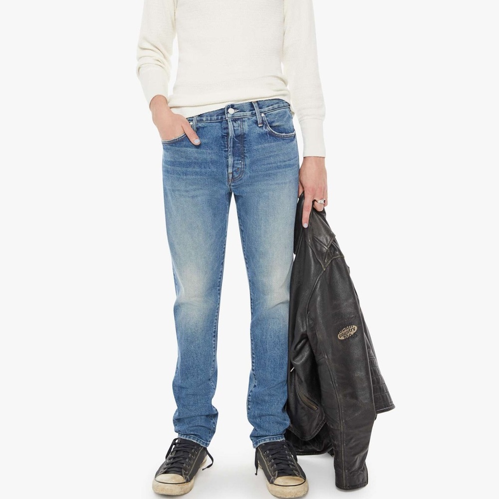 MOTHER The Chaser Ankle Cuff Fray Step On It Jean